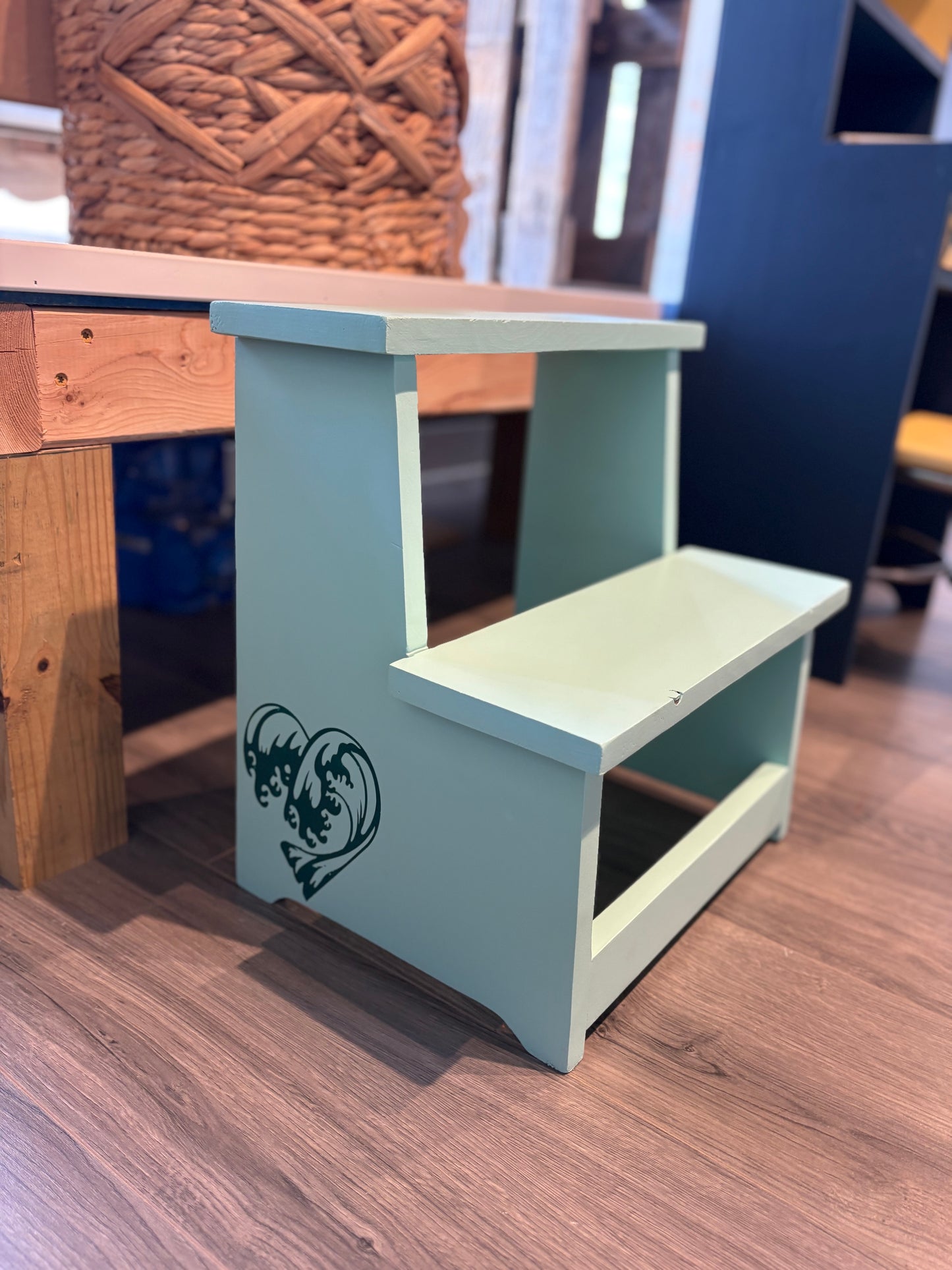 Heart of Waves Step Stool