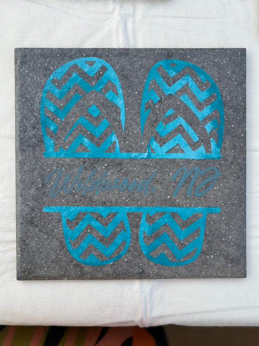 Sandy Wildwood Toes Trivet